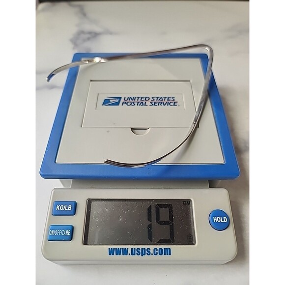 925 Sterling Silver V Collar Shaped Statement Necklace Vintage - Picture 10 of 10